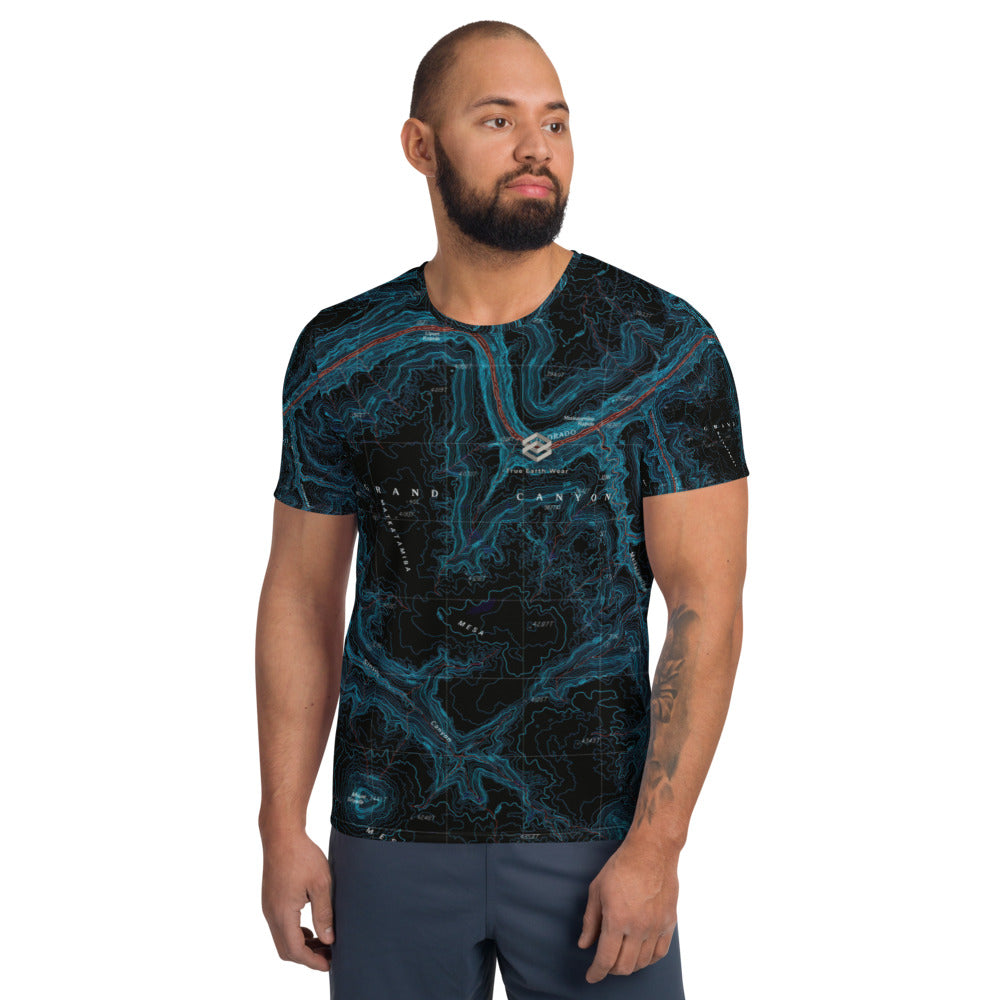 Grand Canyon Midnight Men's Athletic T-shirt
