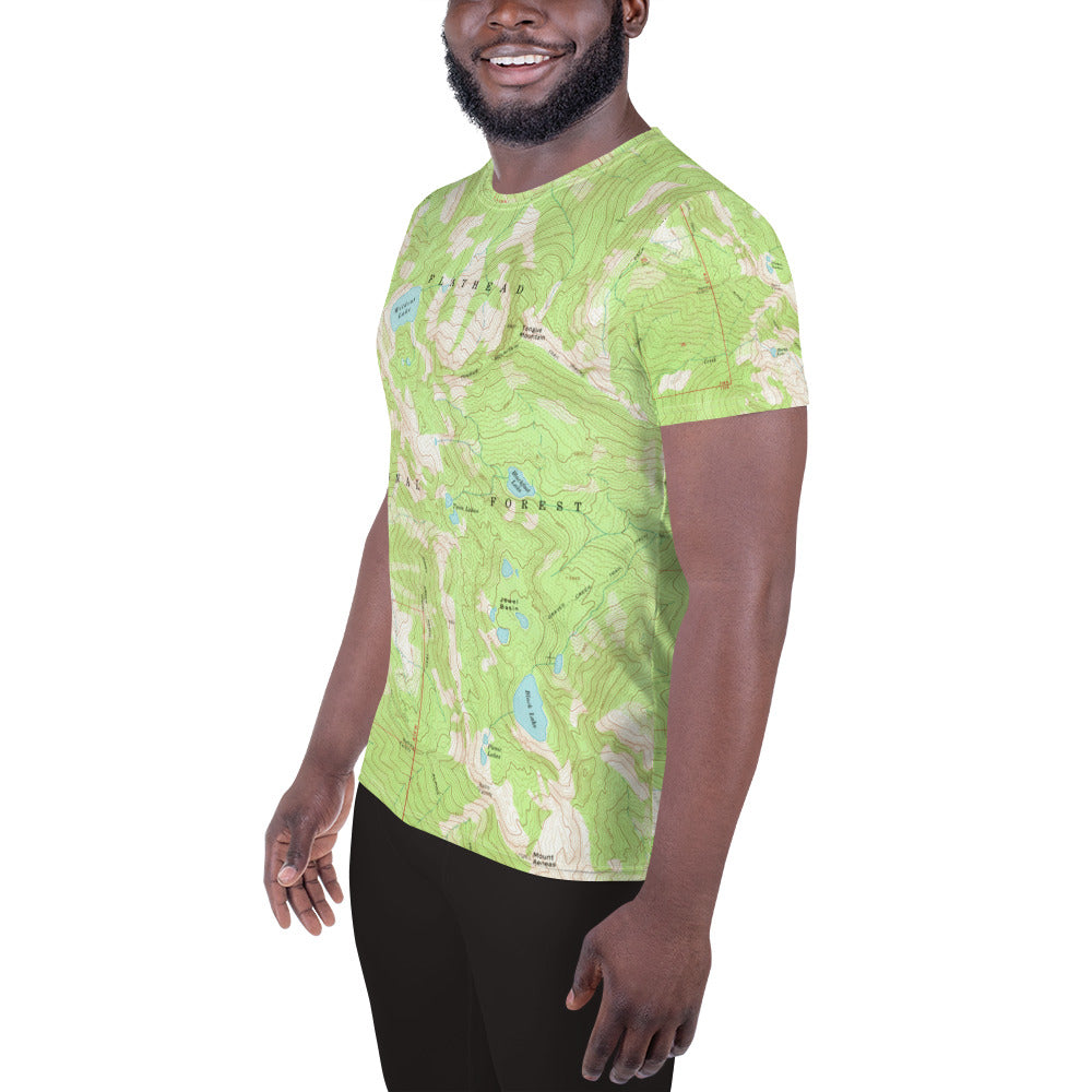 Jewel Basin Men's Athletic T-shirt