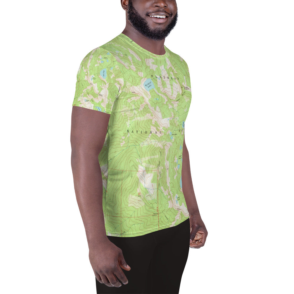 Jewel Basin Men's Athletic T-shirt
