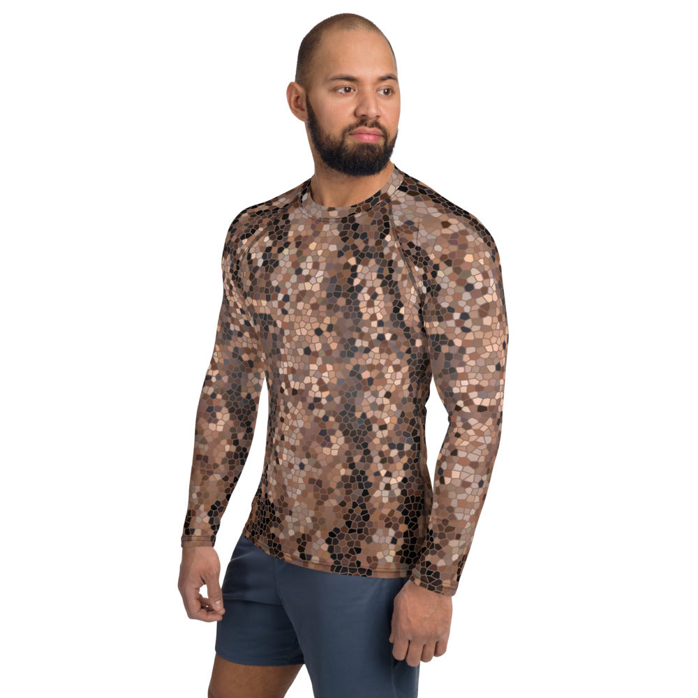 Red Ponderosa Mosaic Men's Rash Guard