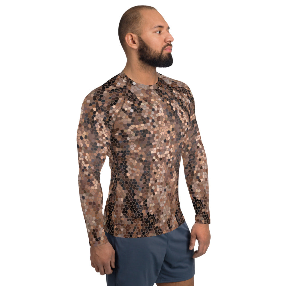Red Ponderosa Mosaic Men's Rash Guard
