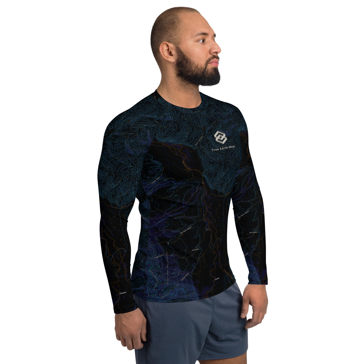 Conner to Darby with contours Midnight Trail Guide Men's Top