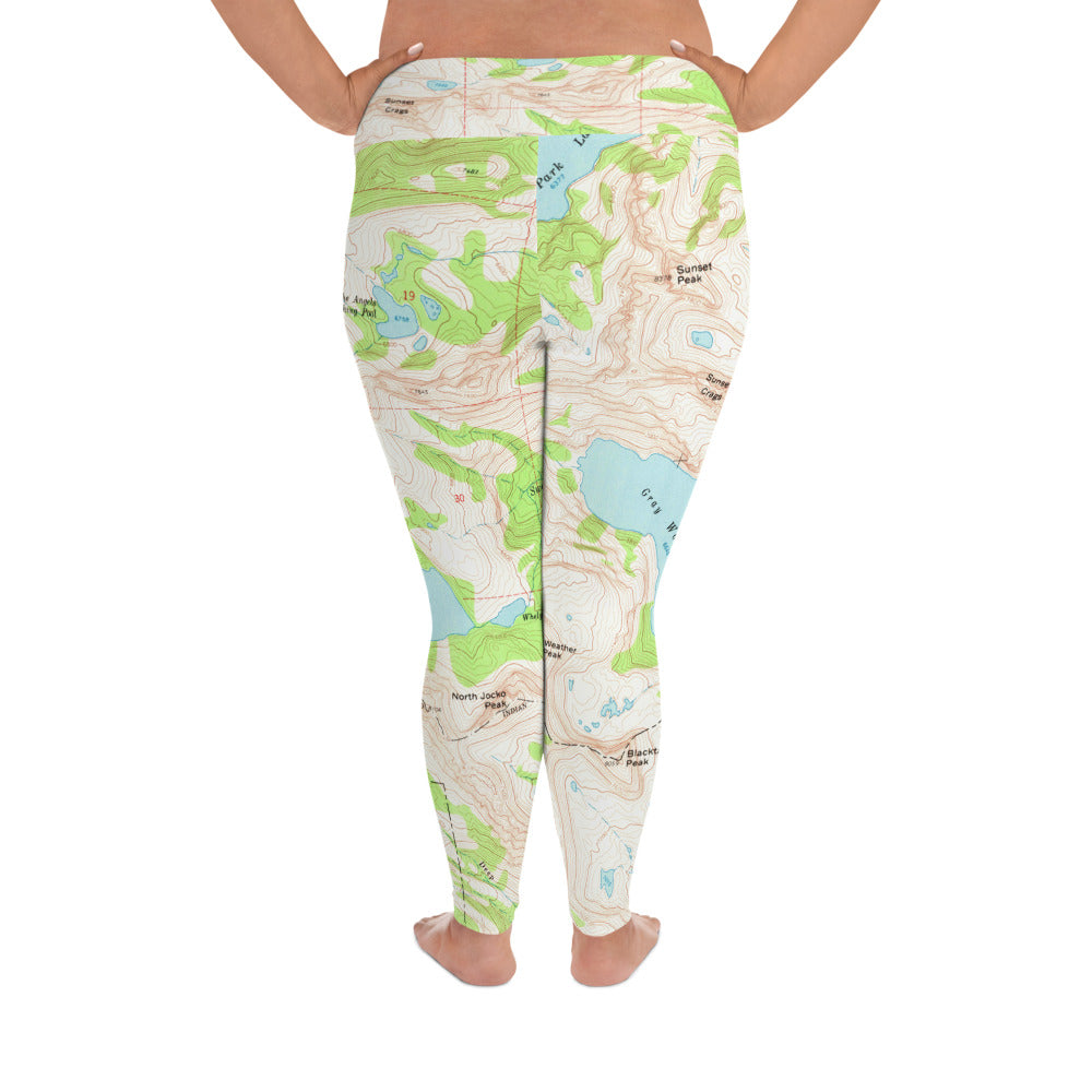Gray Wolf Women's Plus Size Leggings