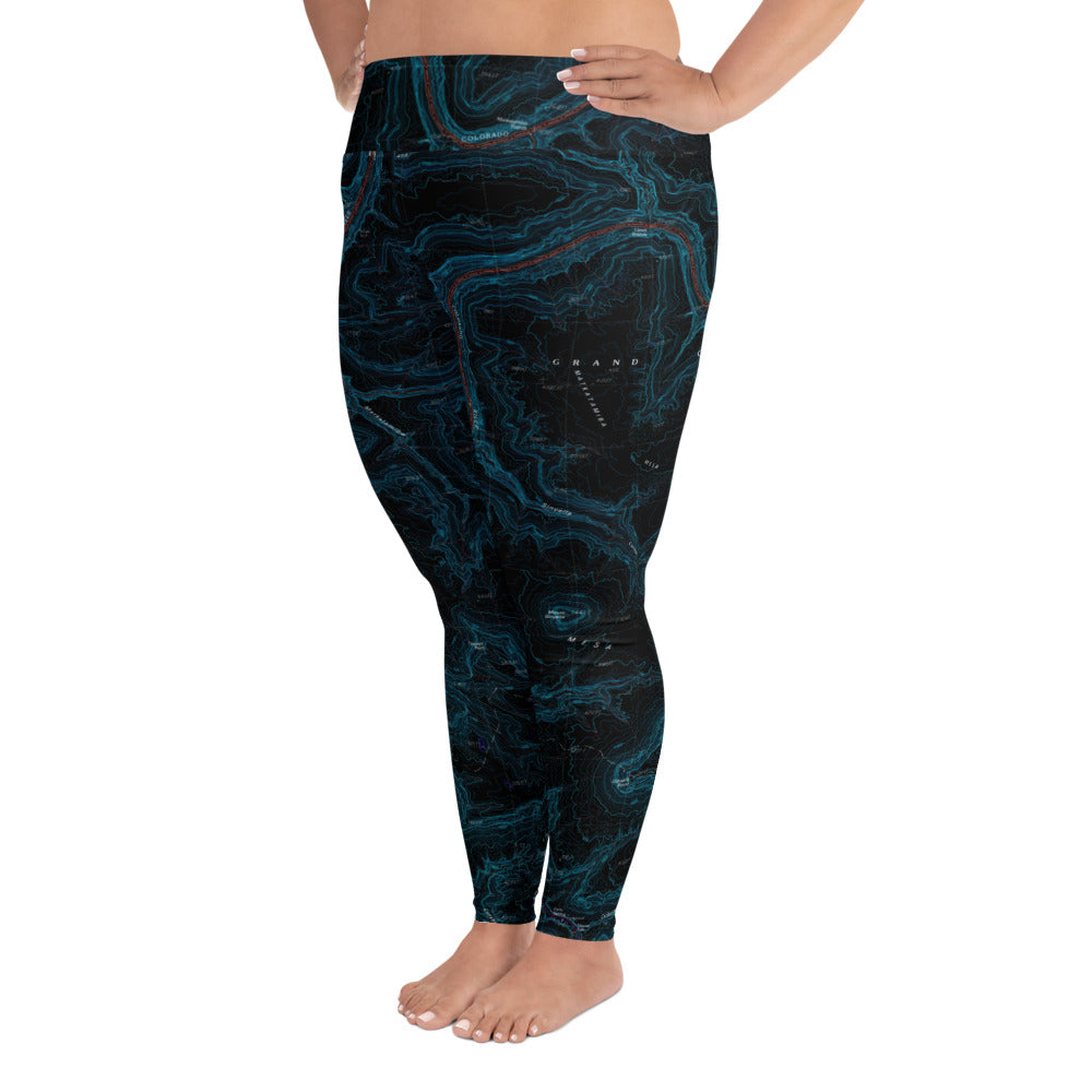 Grand Canyon Midnight Plus Size Leggings