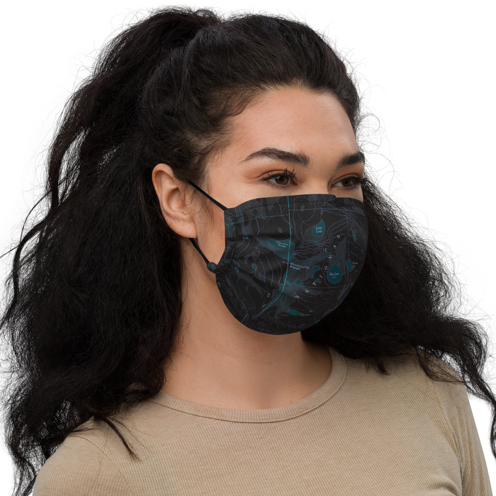 Rattlesnake Wilderness Midnight Premium Face Mask
