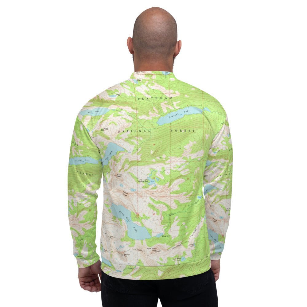 Gray Wolf Unisex Bomber Jacket