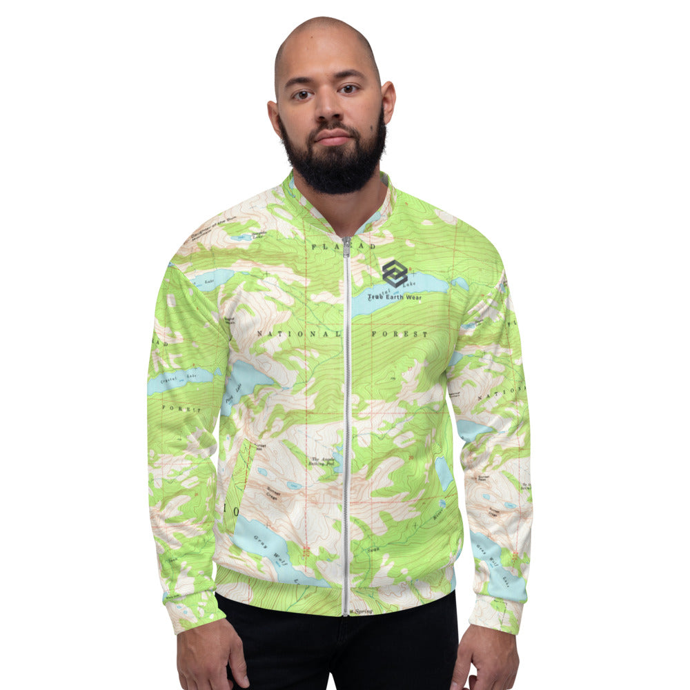 Gray Wolf Unisex Bomber Jacket