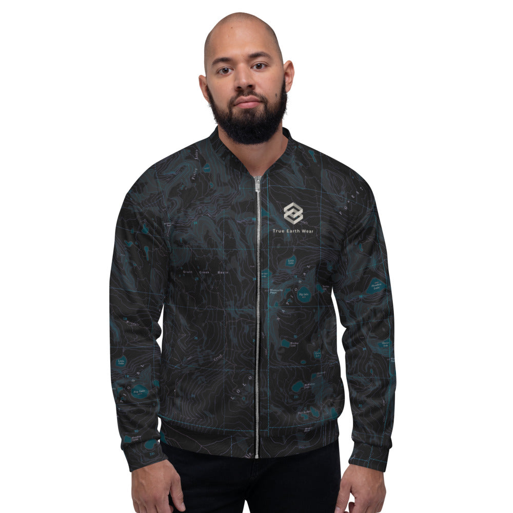 Rattlesnake Wilderness Midnight Unisex Bomber Jacket