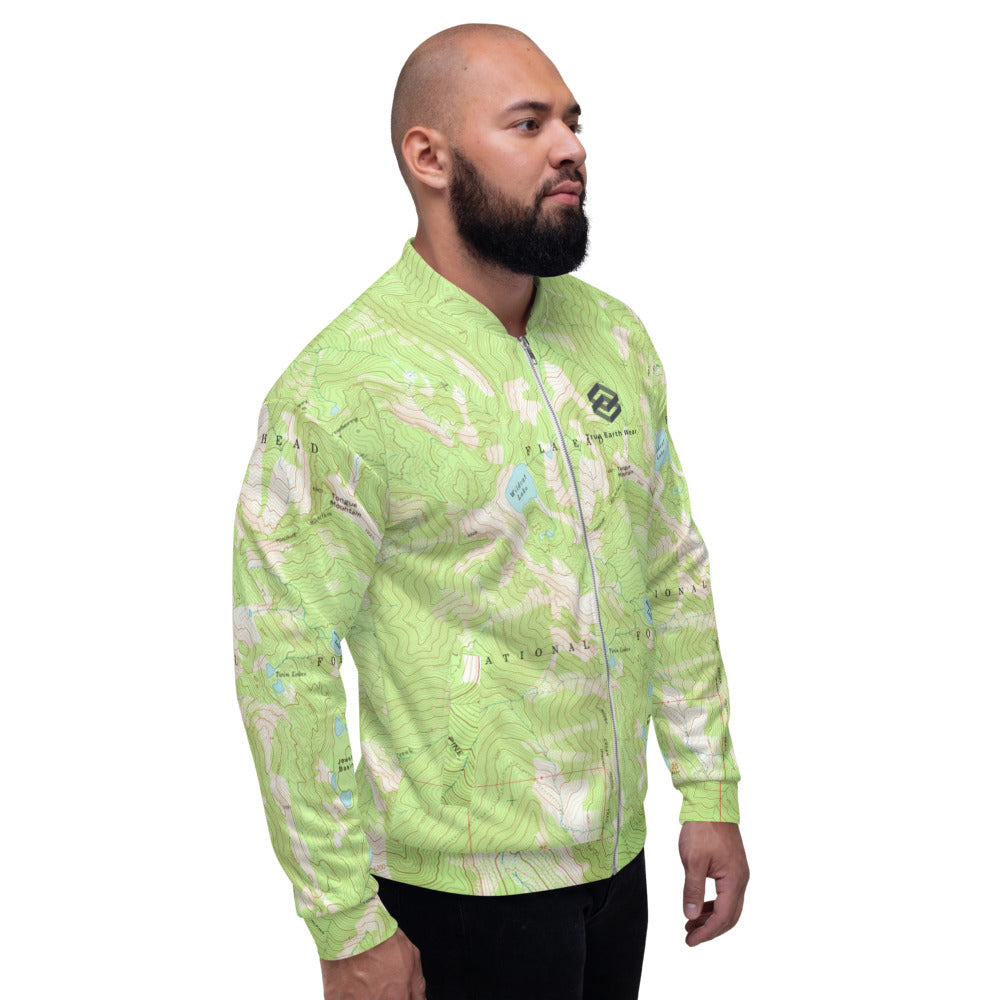 Jewel Basin Unisex Bomber Jacket