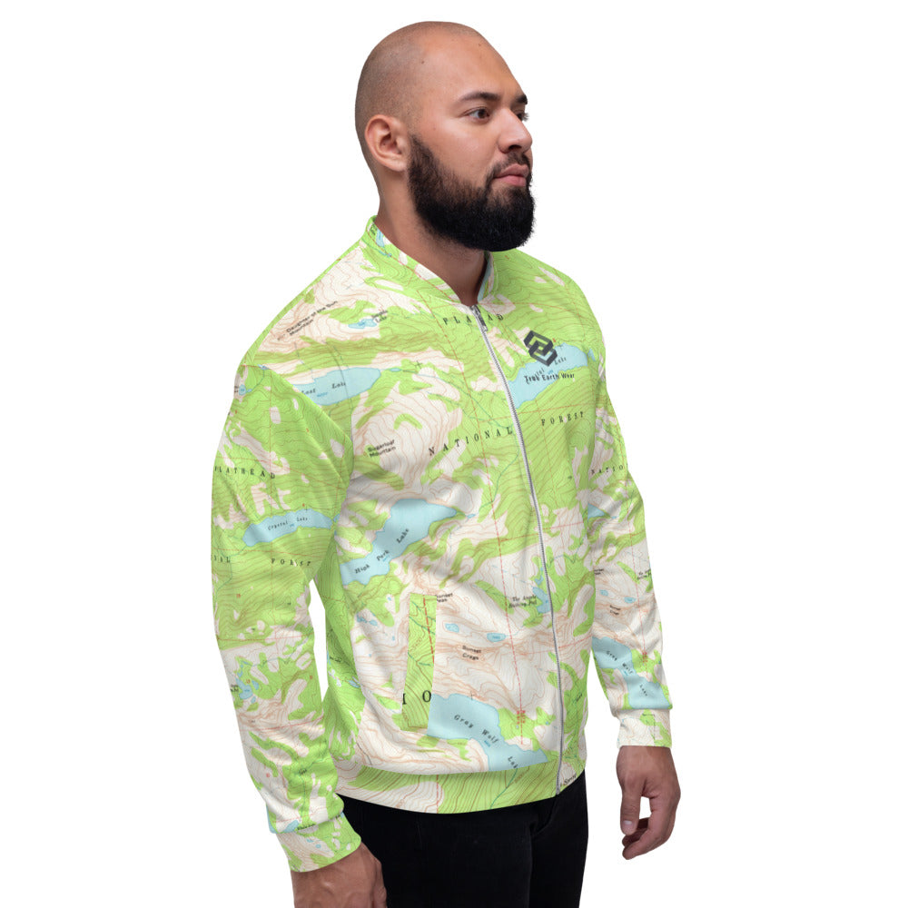 Gray Wolf Unisex Bomber Jacket