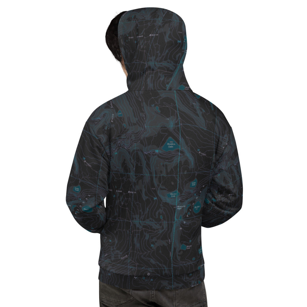 Rattlesnake Wilderness Midnight Treeline Hoodie