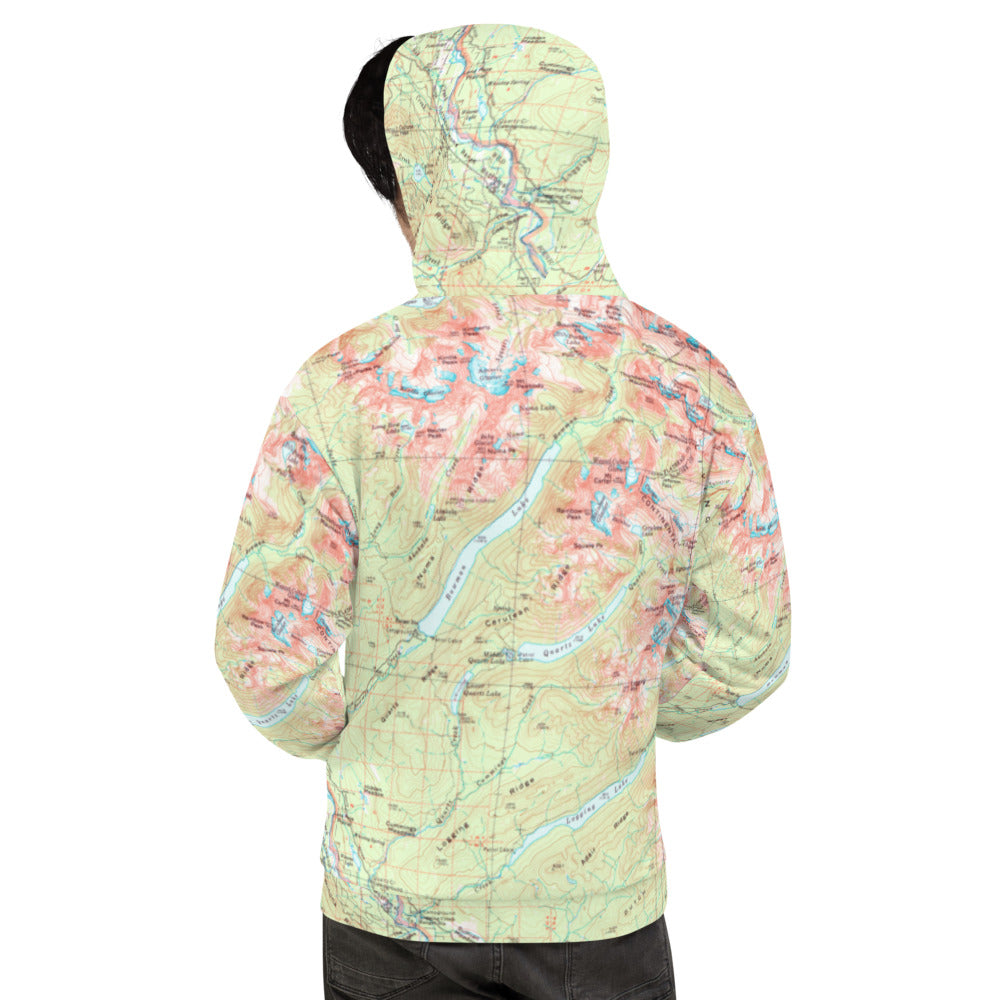 Bowman Lake Treeline Hoodie