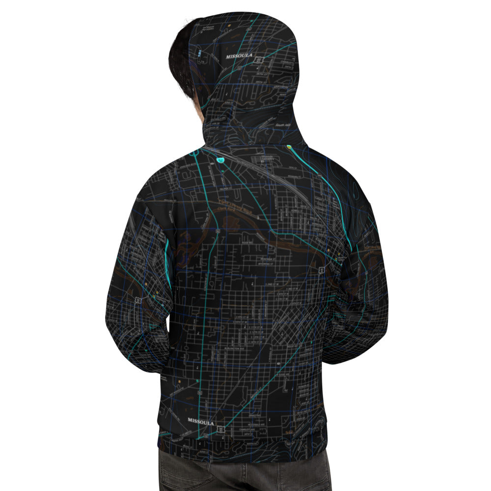 Missoula, MT Midnight Treeline Hoodie