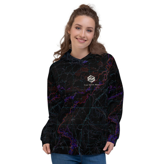 Big Hole River Midnight Treeline Hoodie