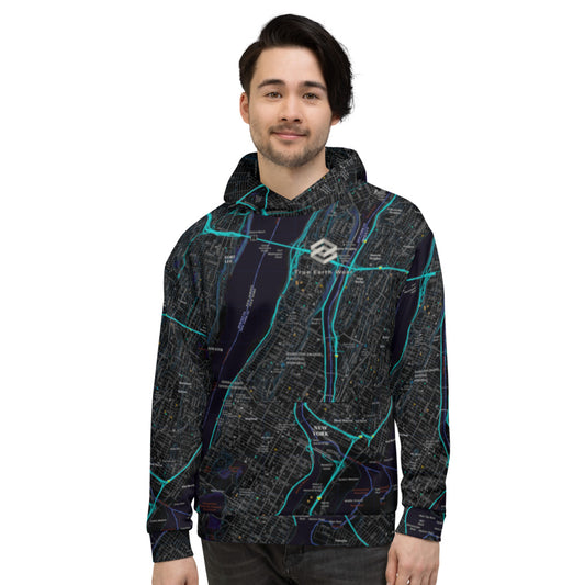 New York, NY Midnight Treeline Hoodie