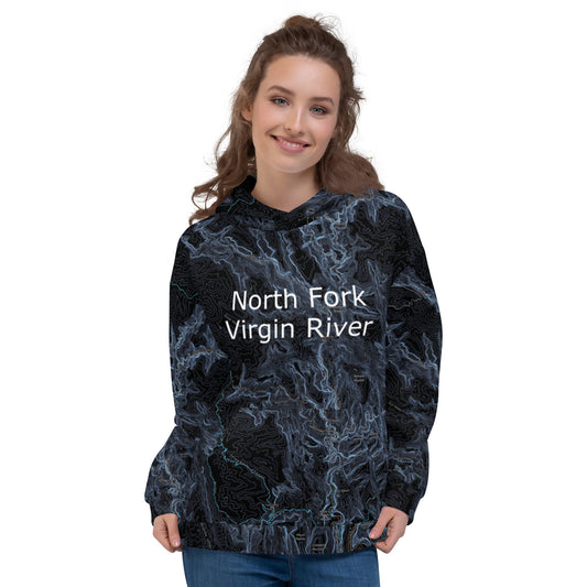 North Fork Virgin River Midnight Treeline Hoodie