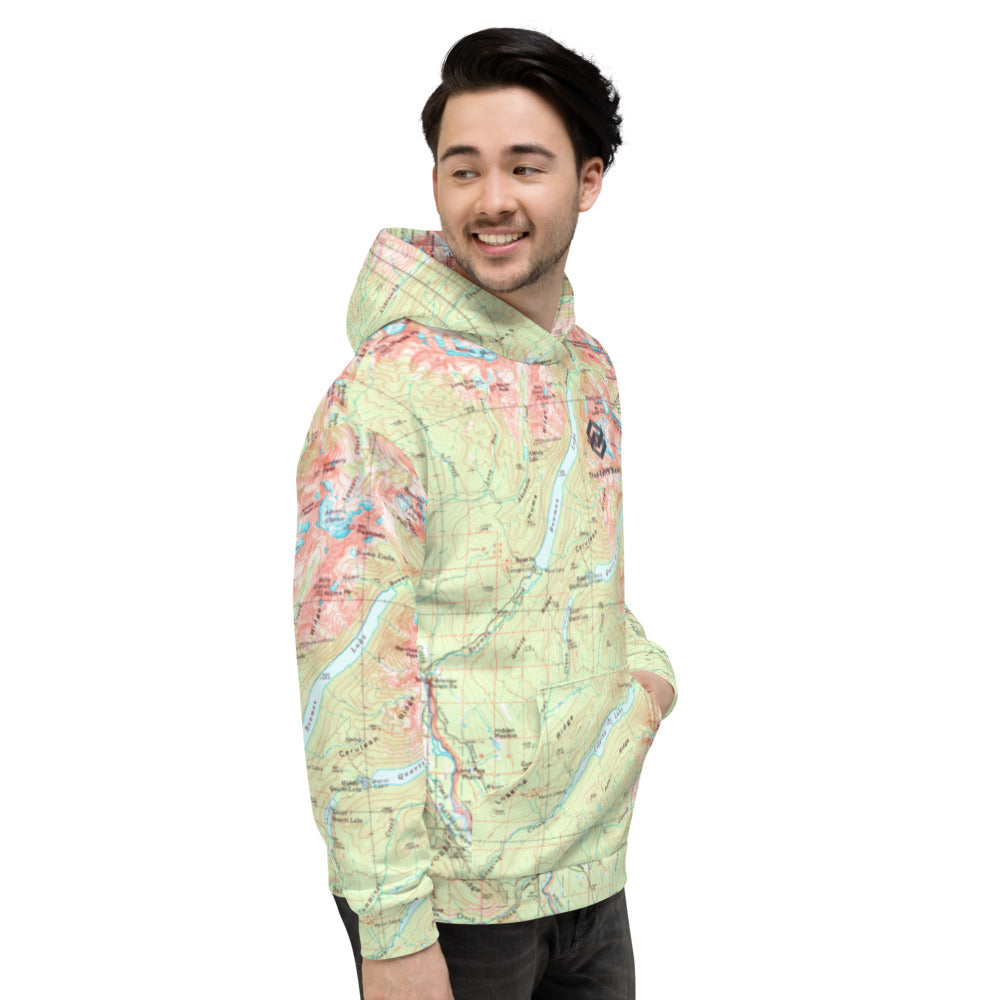 Bowman Lake Treeline Hoodie