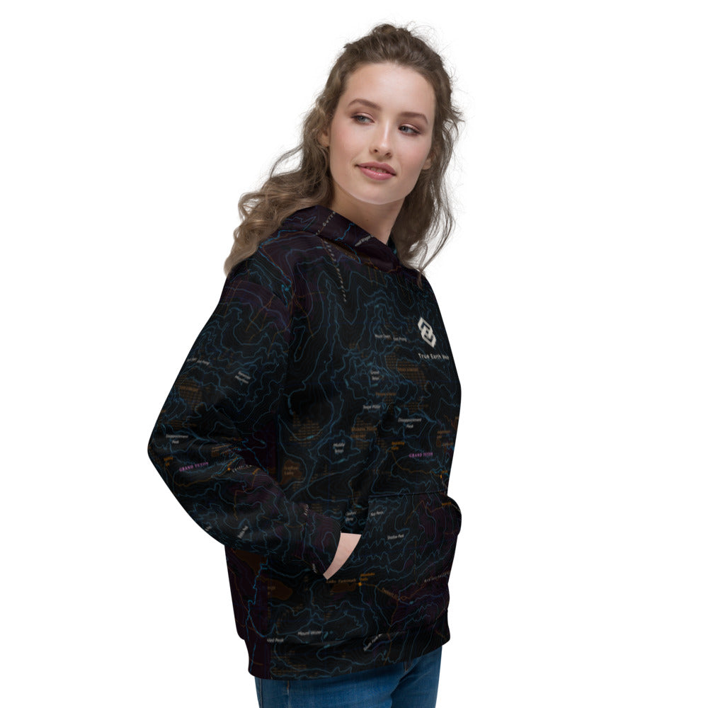 Grand Teton Midnight Treeline Hoodie