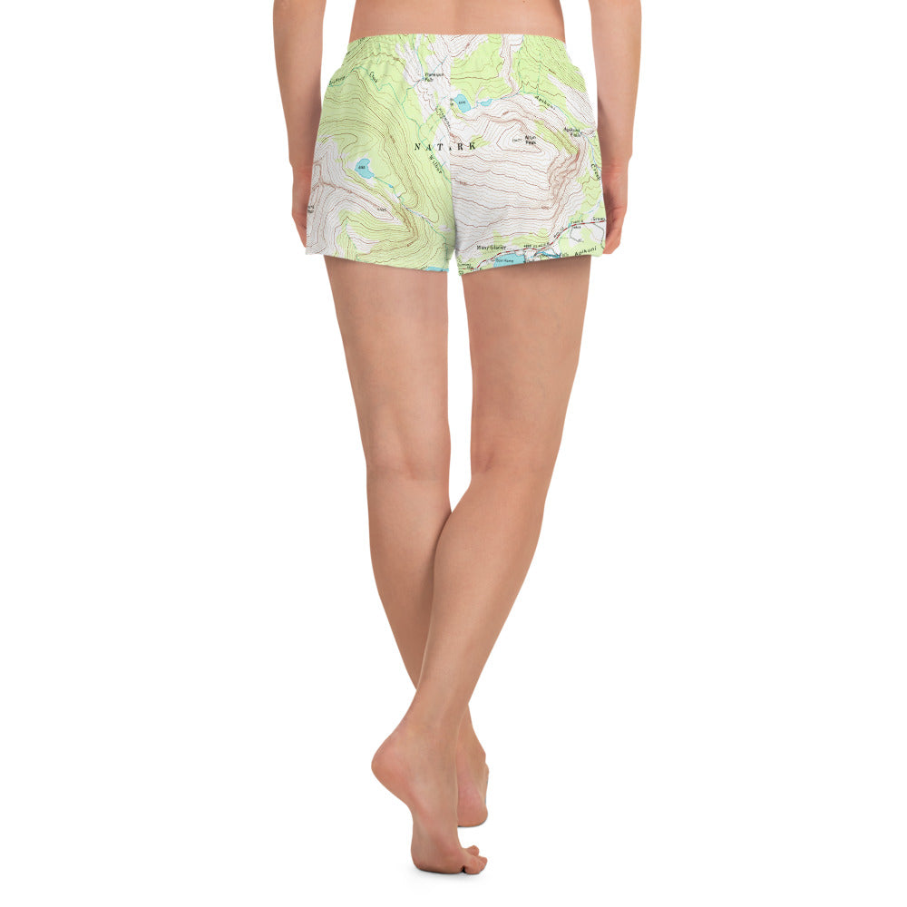 Many Glacier Women's Athletic Short Shorts