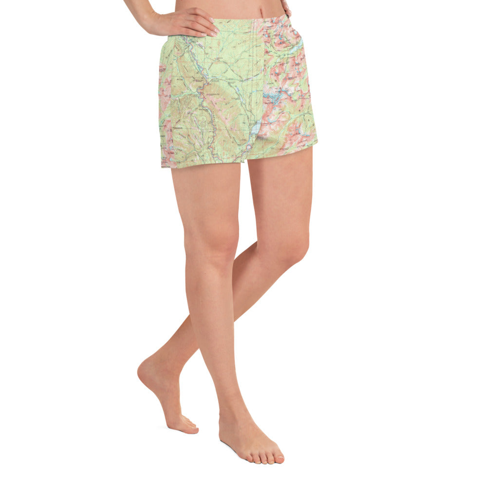 Lake McDonald Women's Athletic Short Shorts
