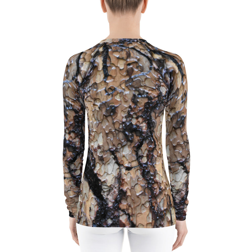 Black Ponderosa Women's Rash Guard