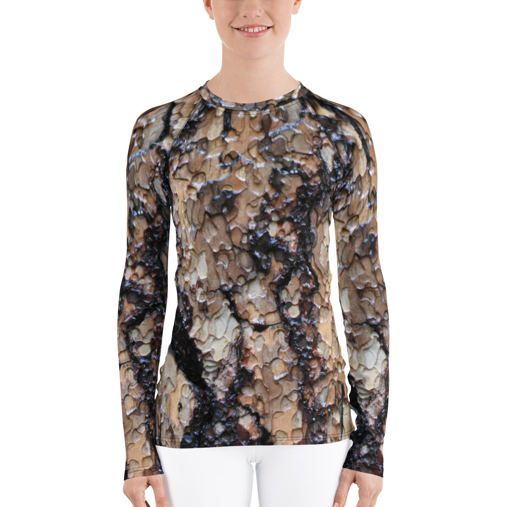 Black Ponderosa Women's Rash Guard