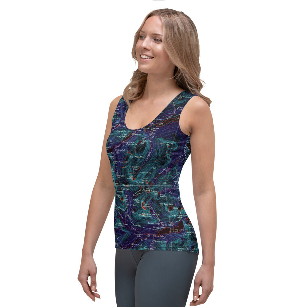 Many Glacier Midnight Tank Top