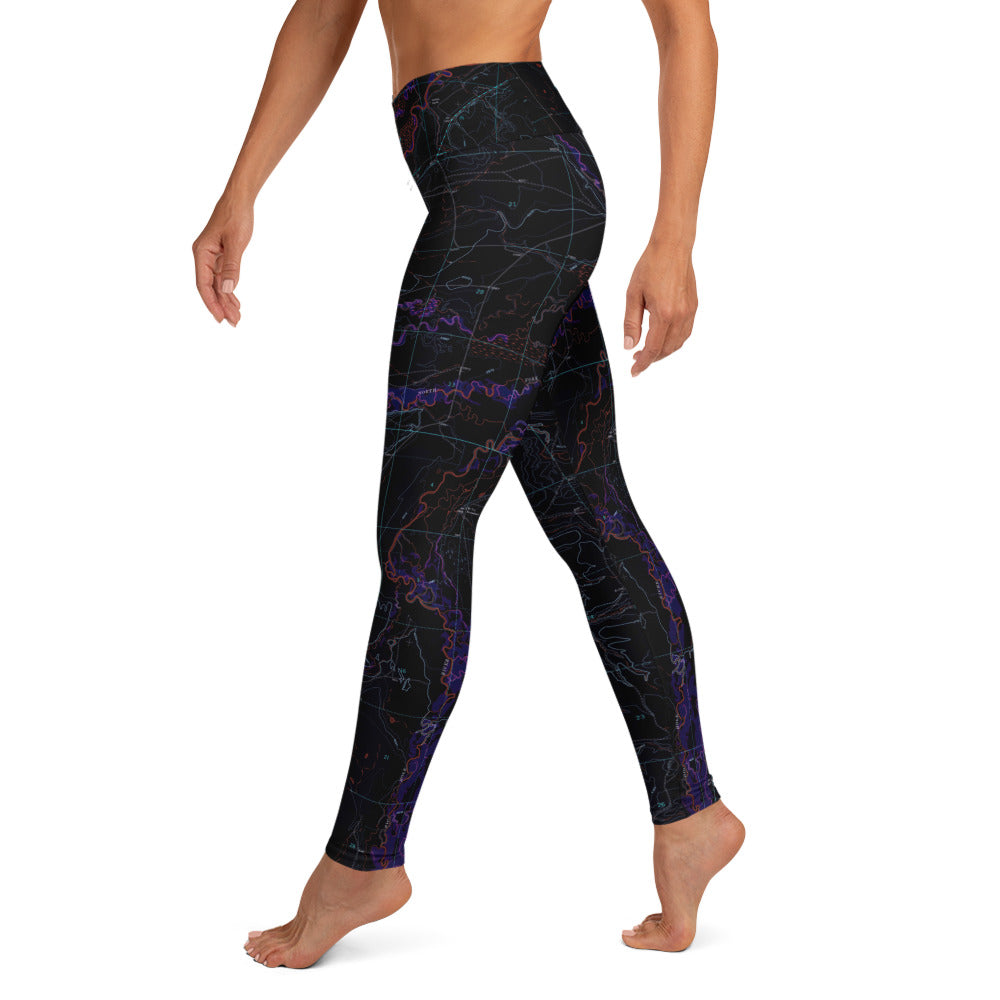 Big Hole River Midnight Yoga Leggings