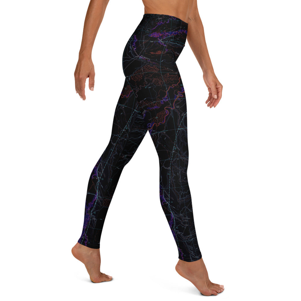Big Hole River Midnight Yoga Leggings