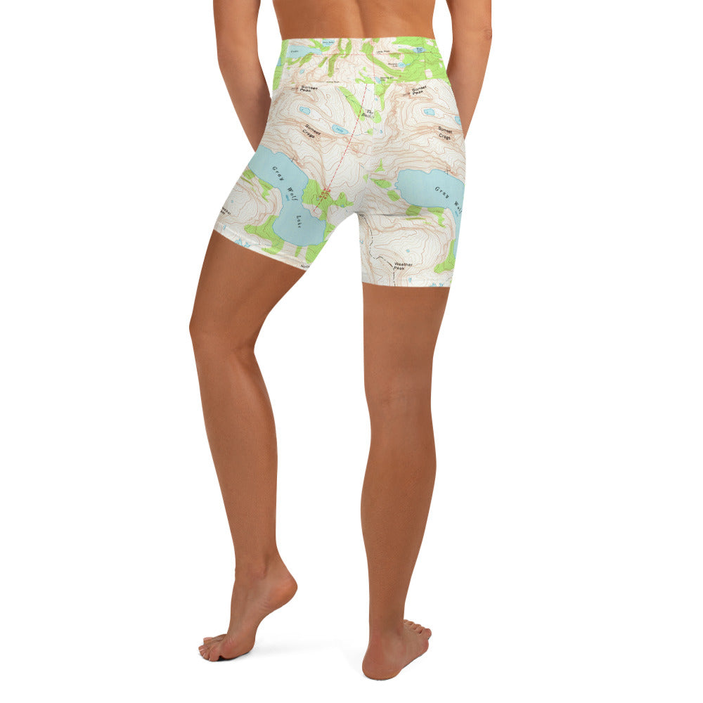 Gray Wolf Women's Yoga Shorts