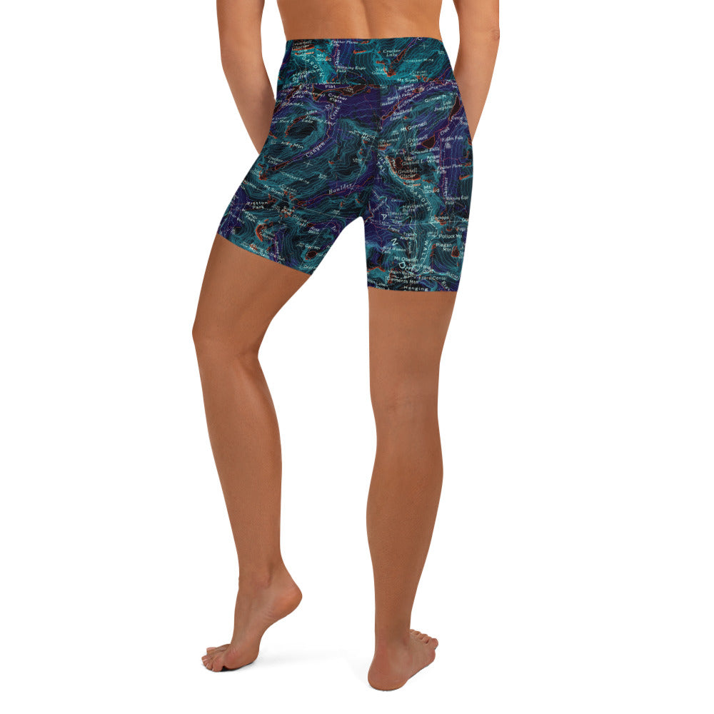 Many Glacier Midnight Yoga Shorts