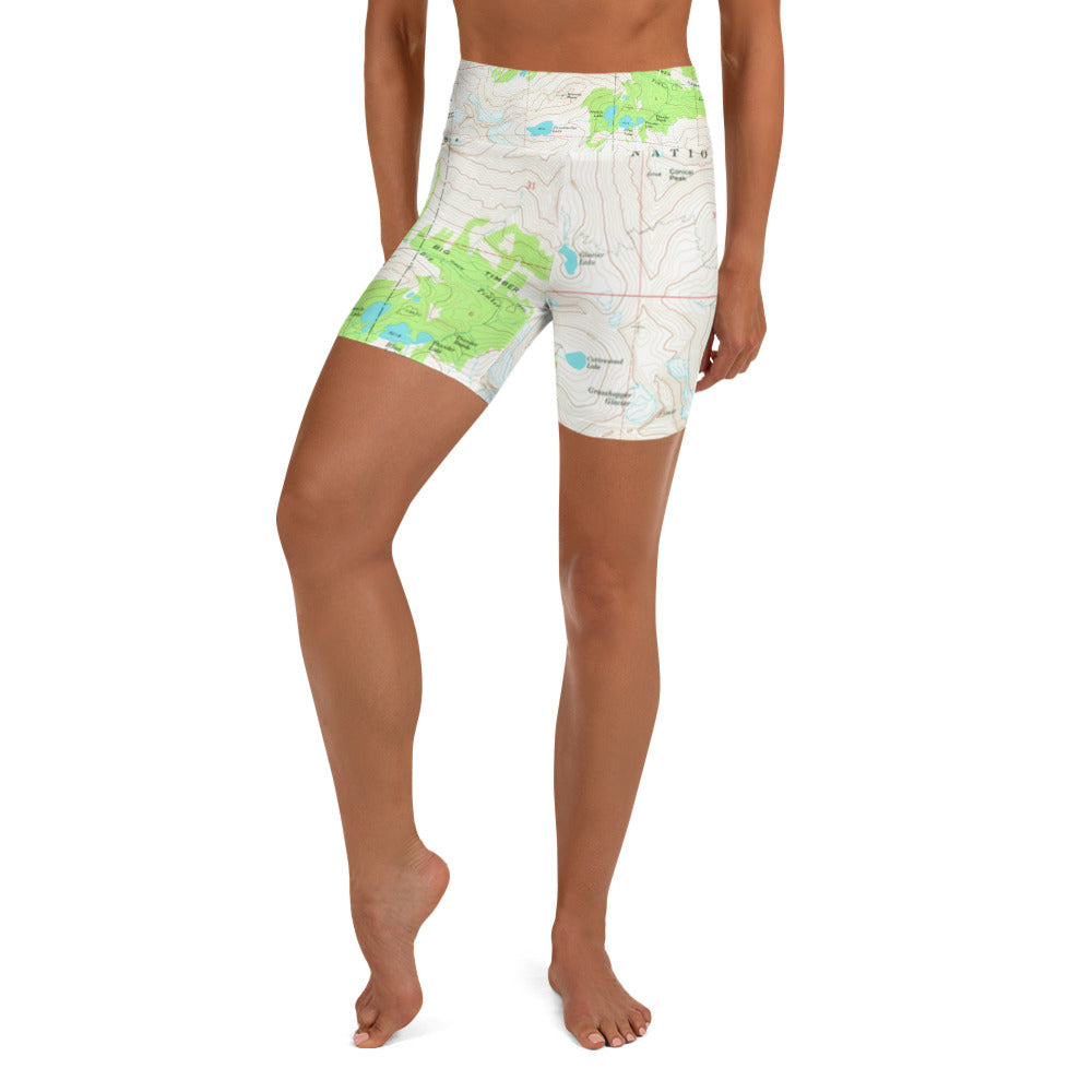 Crazy Mountains Yoga Shorts