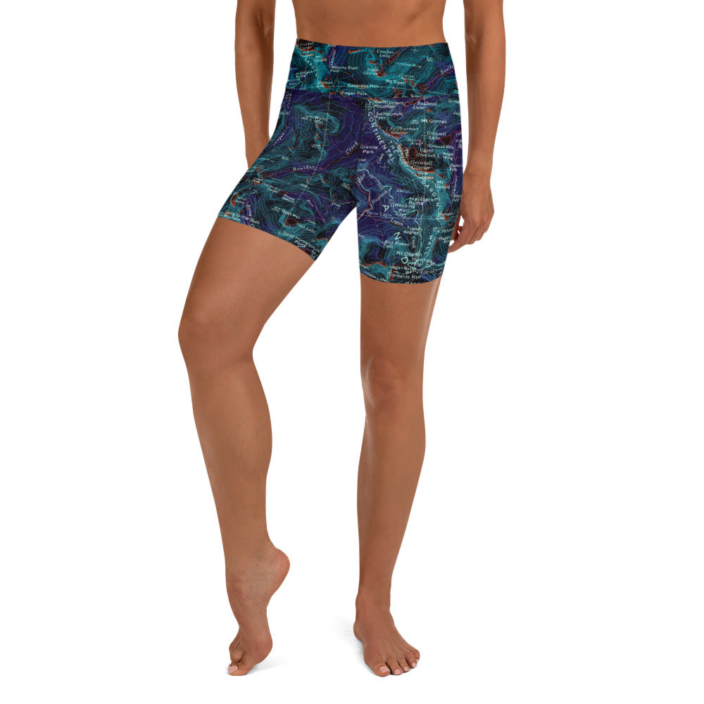 Many Glacier Midnight Yoga Shorts
