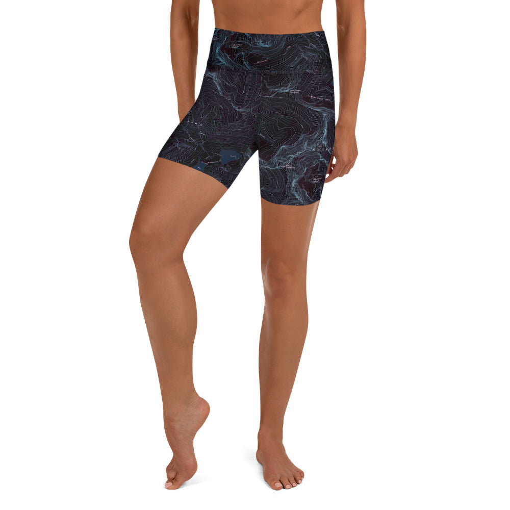 Mount Cleveland Midnight Yoga Shorts Yoga Shorts