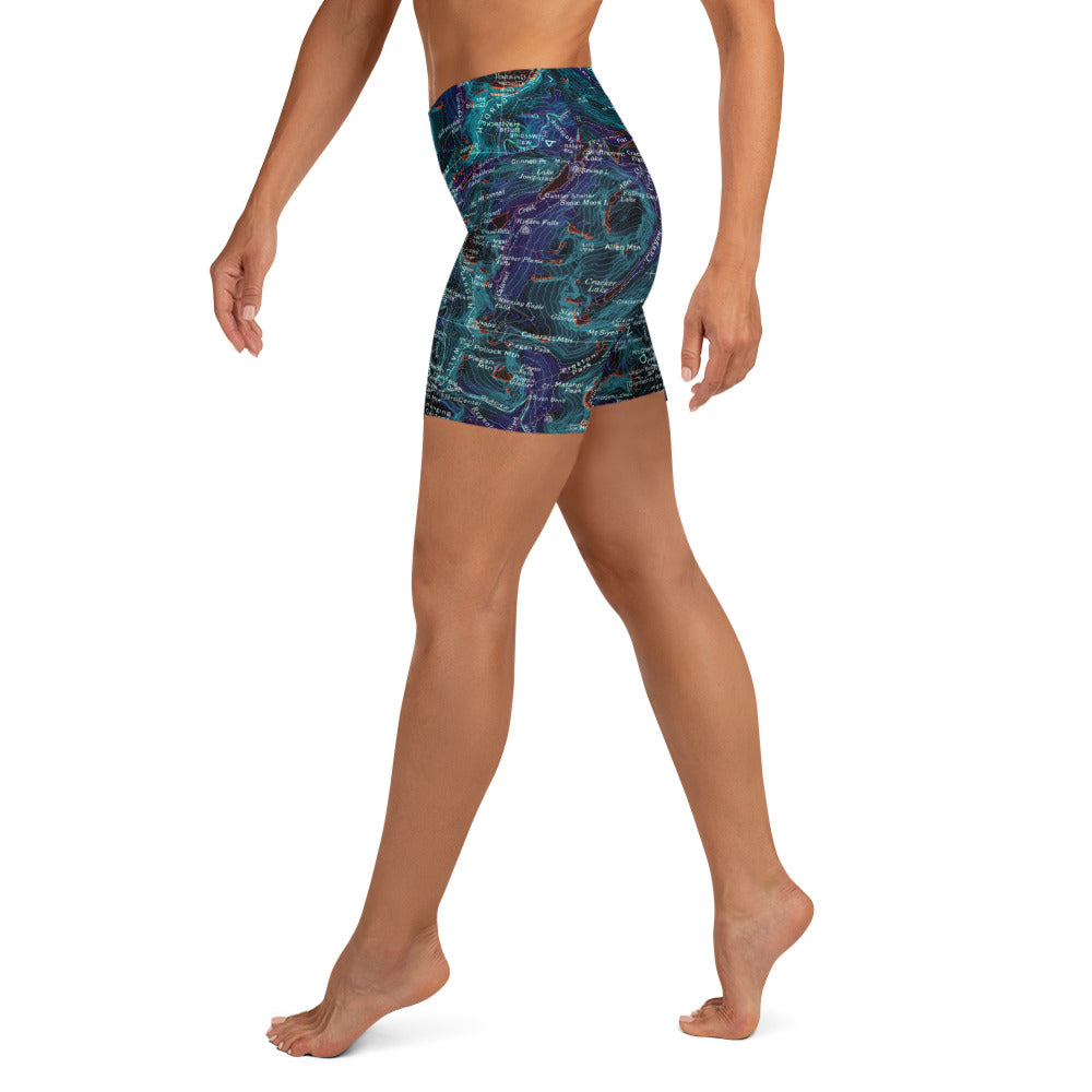 Many Glacier Midnight Yoga Shorts