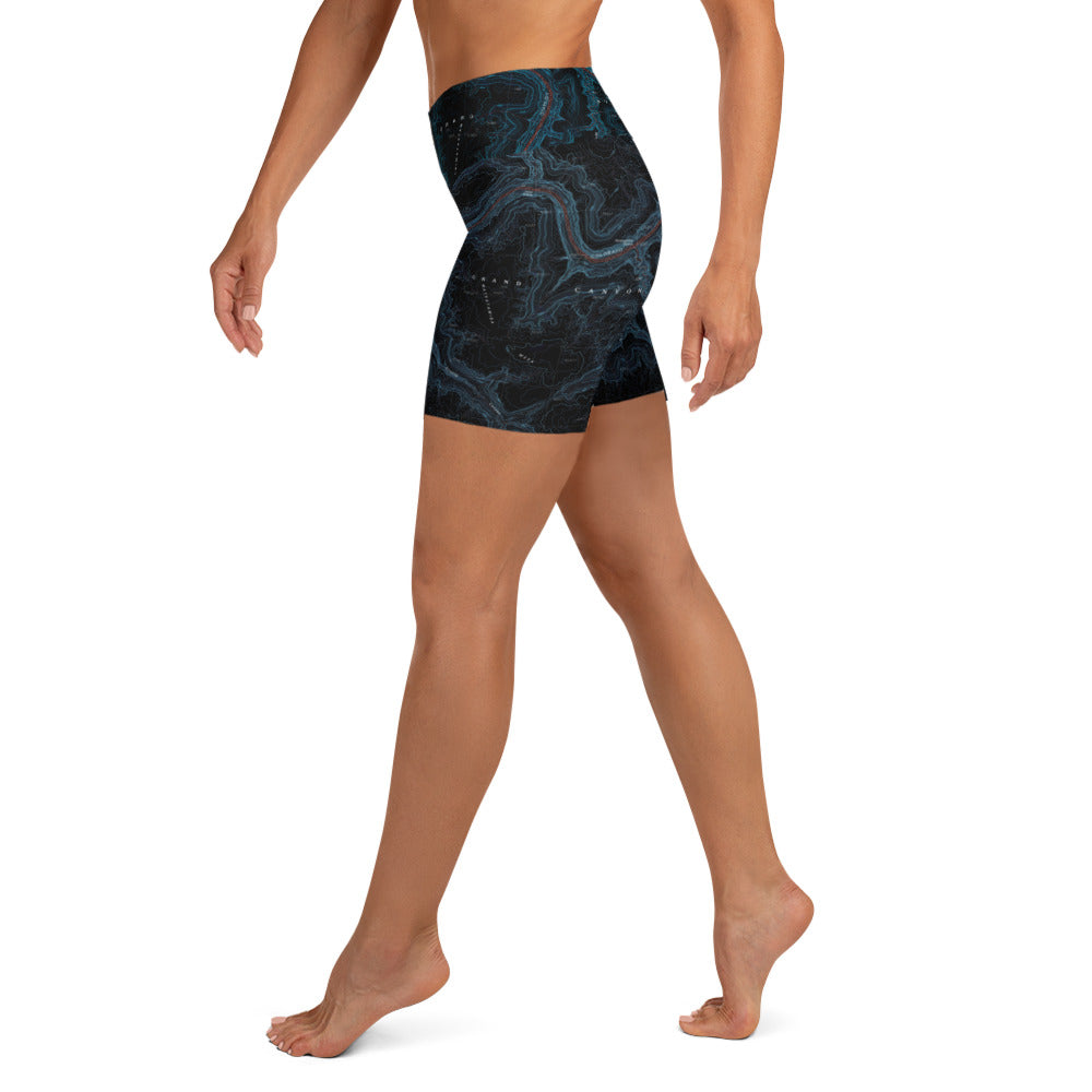 Grand Canyon Midnight Yoga Shorts
