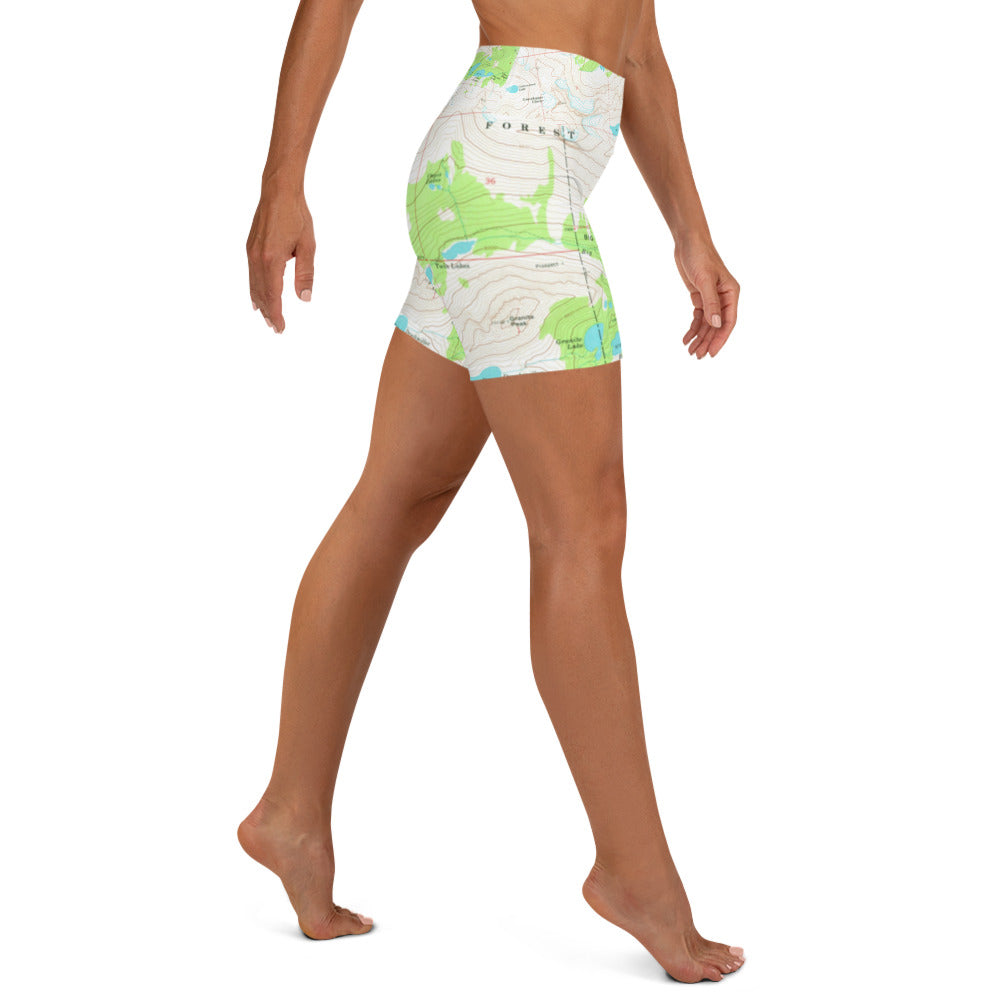 Crazy Mountains Yoga Shorts