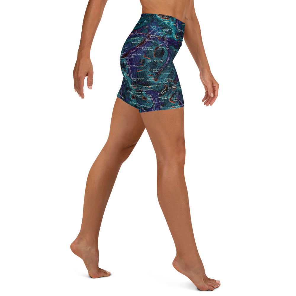 Many Glacier Midnight Yoga Shorts