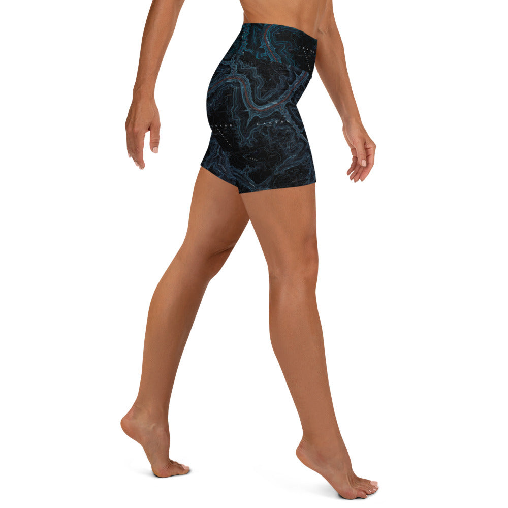 Grand Canyon Midnight Yoga Shorts