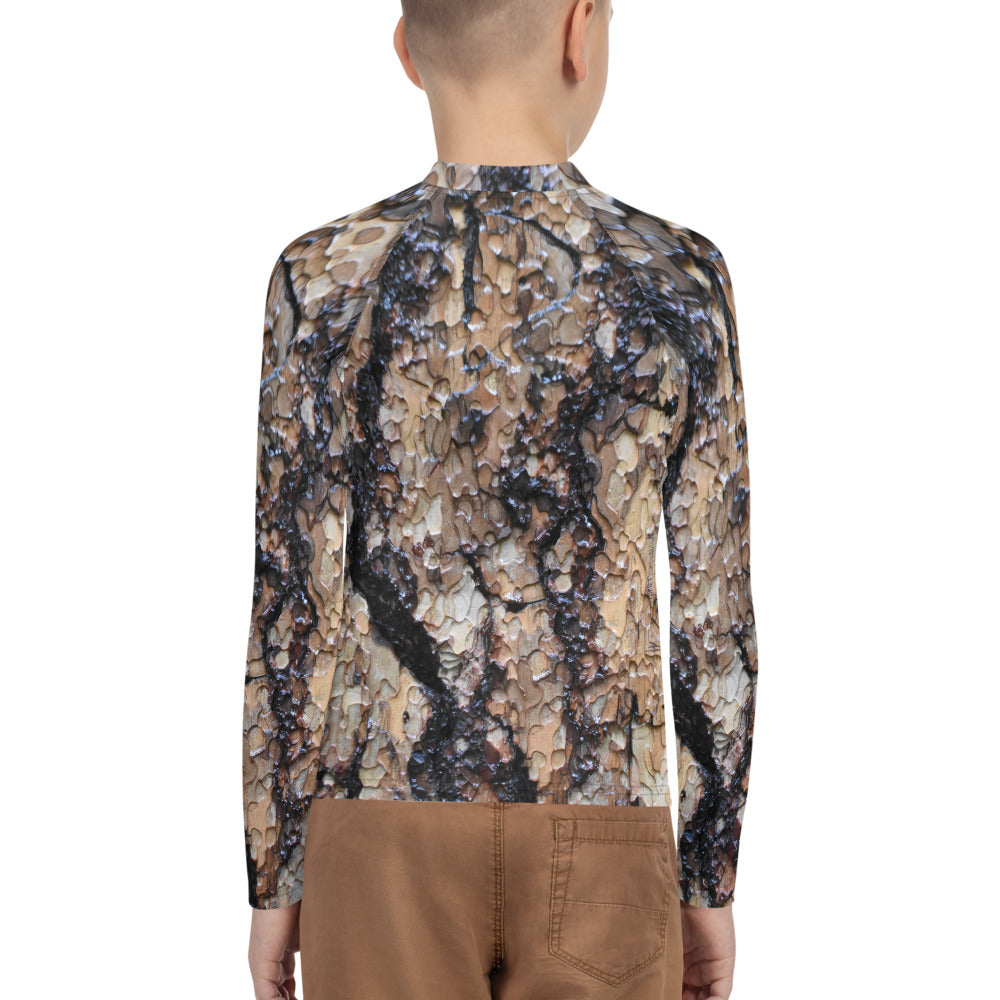 Black Ponderosa Youth Rash Guard