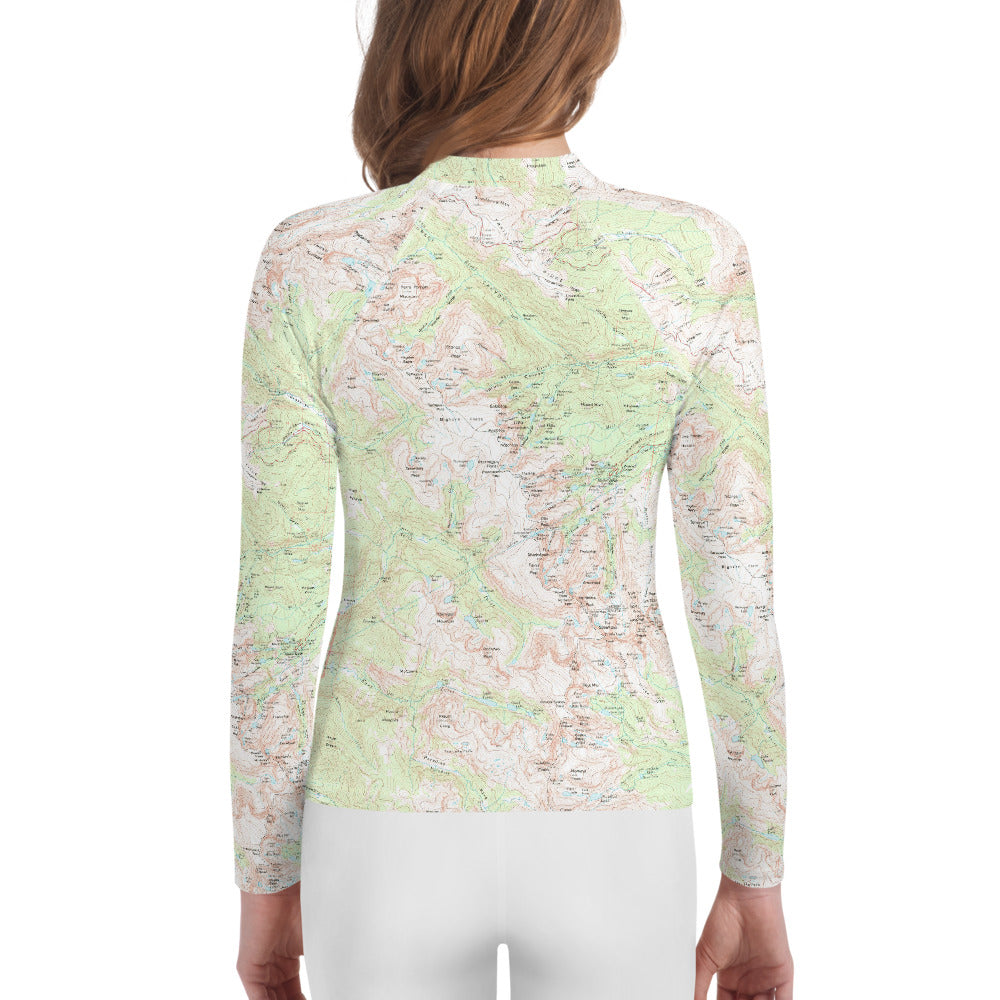 Longs Peak Youth Rash Guard