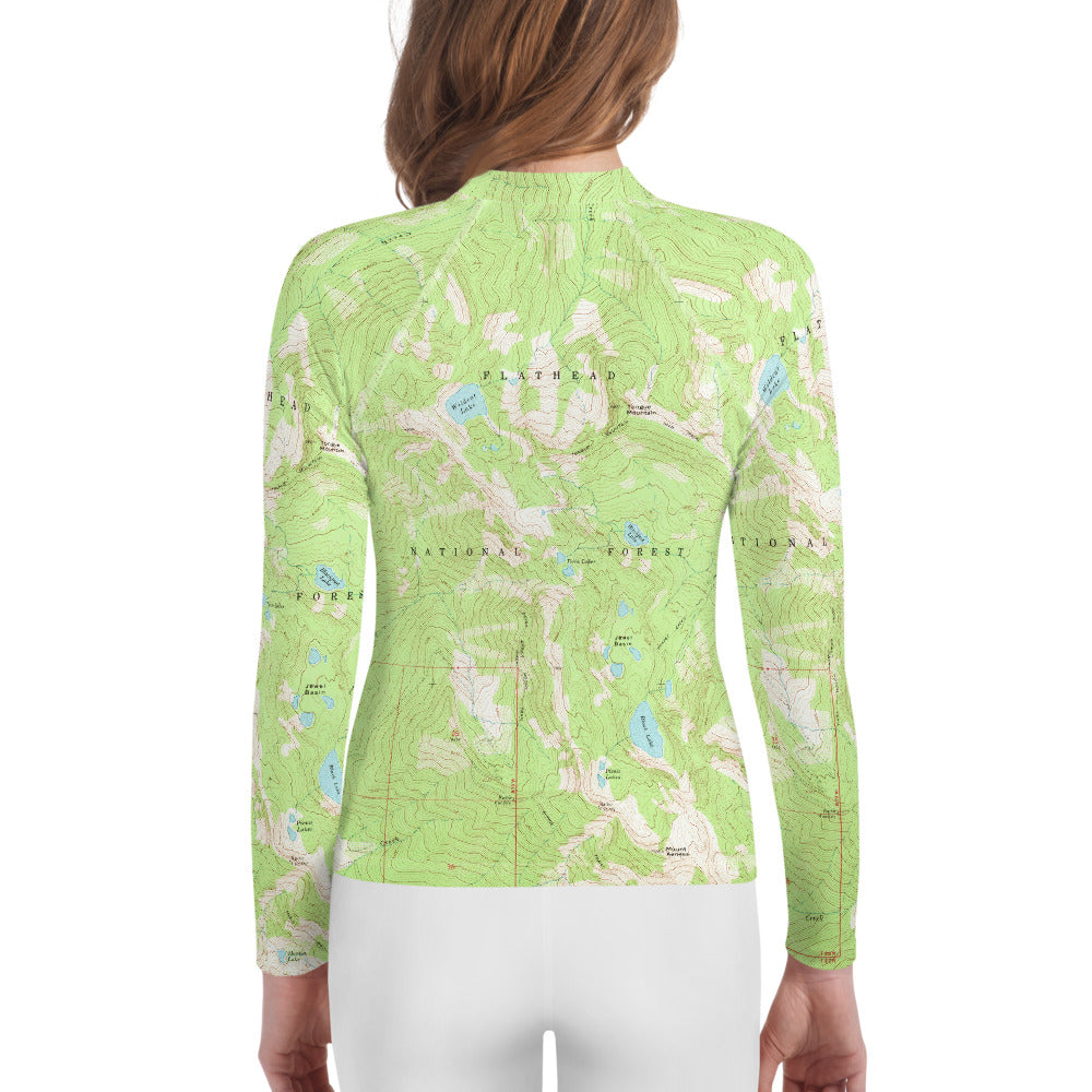 Jewel Basin Youth Rash Guard
