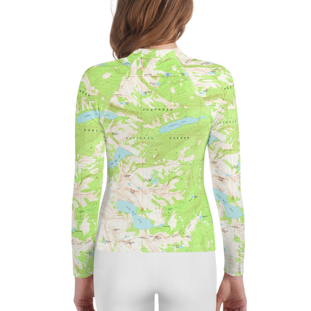 Gray Wolf Youth Rash Guard