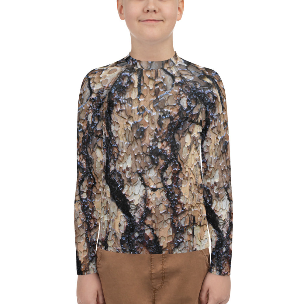 Black Ponderosa Youth Rash Guard