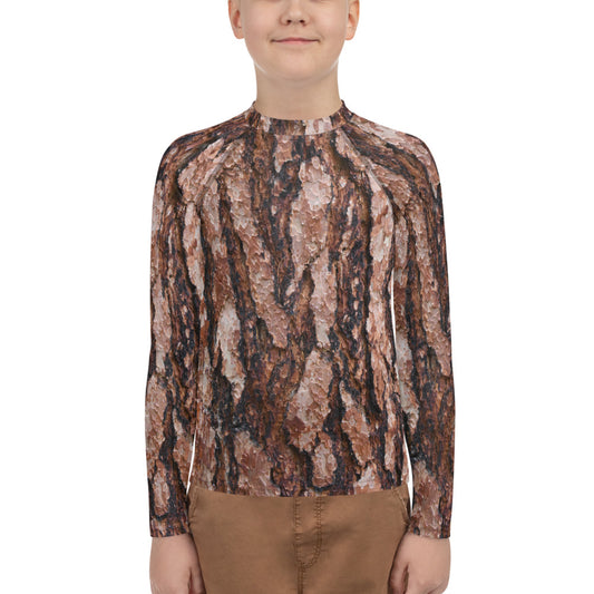 Red Ponderosa Youth Rash Guard
