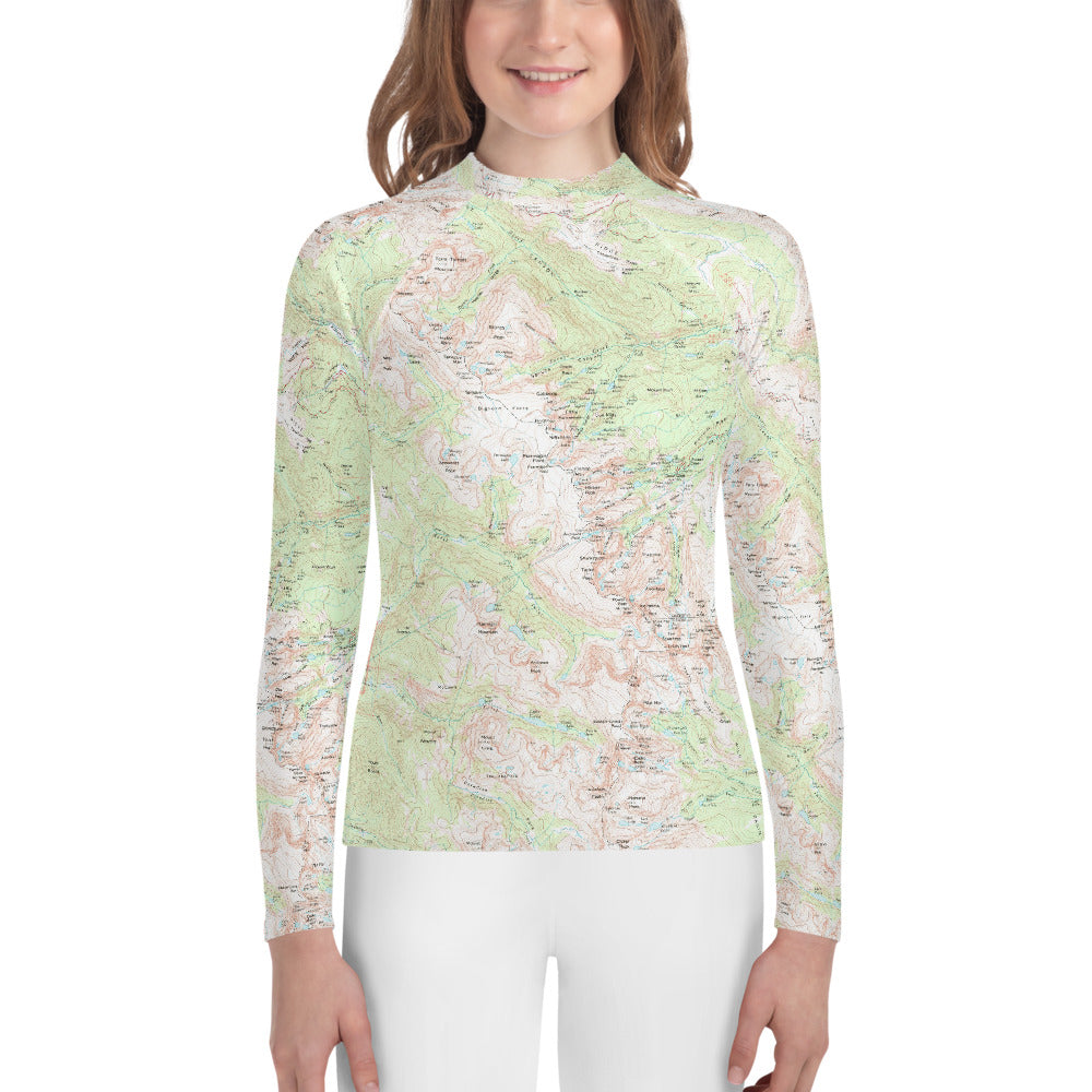 Longs Peak Youth Rash Guard