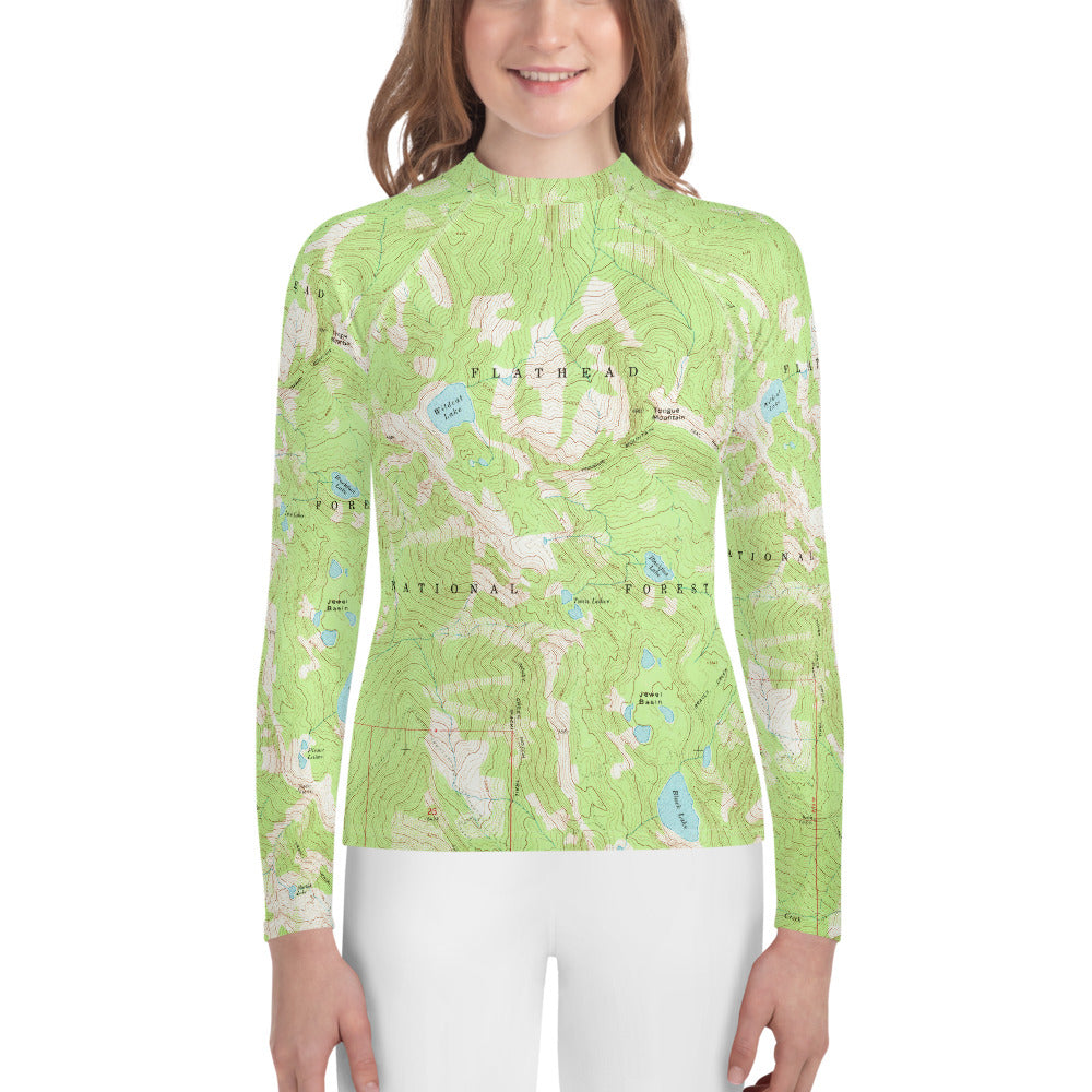 Jewel Basin Youth Rash Guard