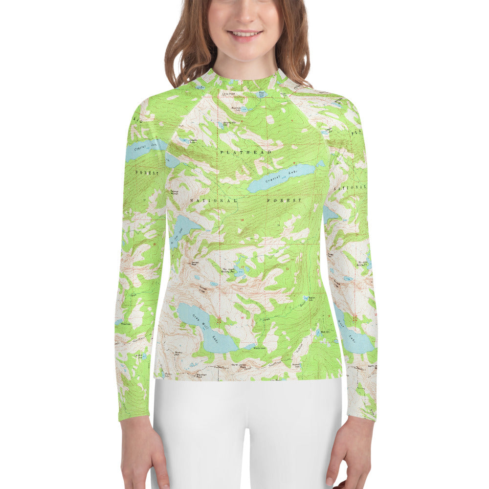 Gray Wolf Youth Rash Guard