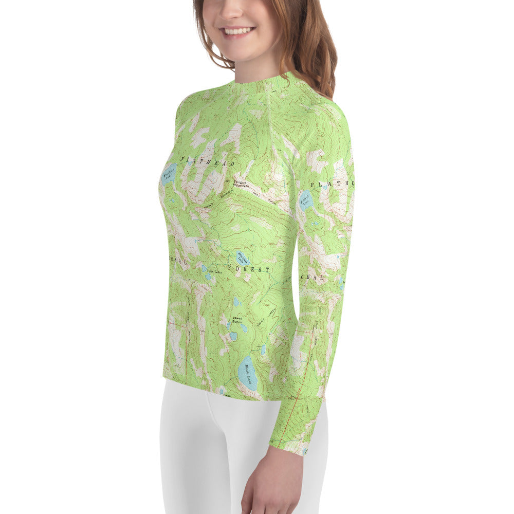 Jewel Basin Youth Rash Guard