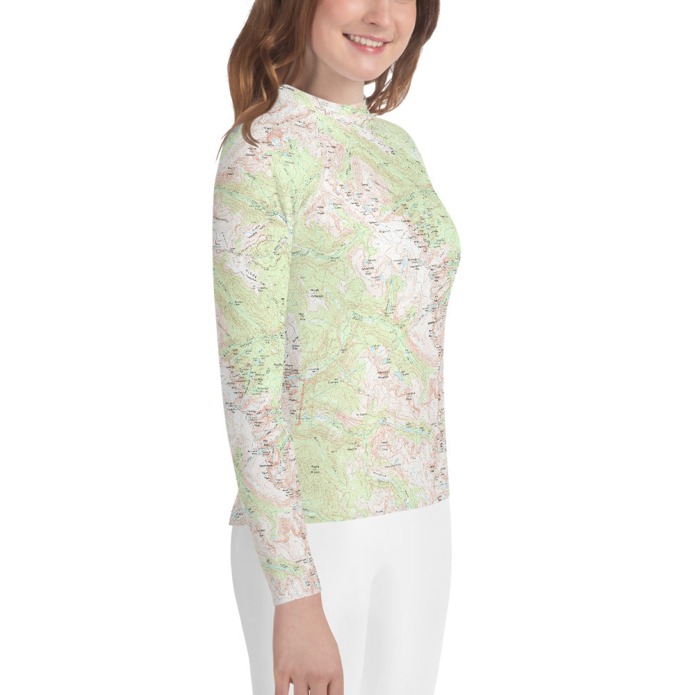 Longs Peak Youth Rash Guard